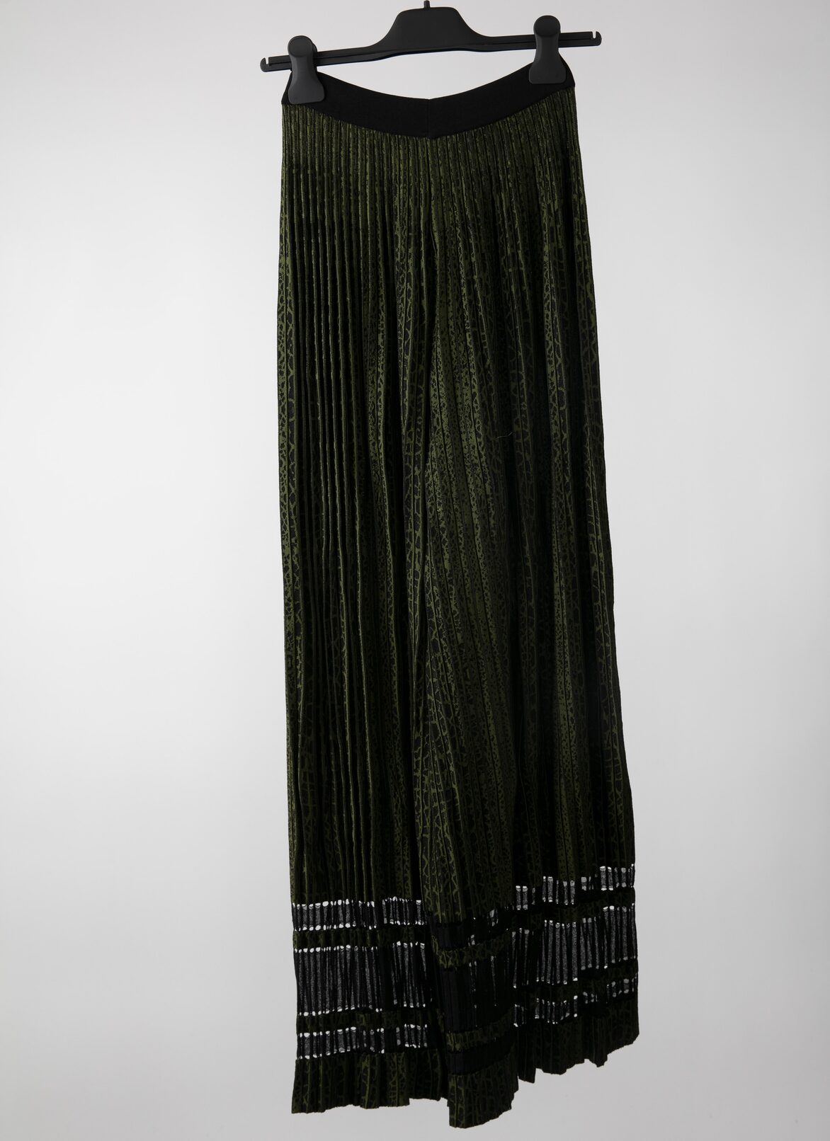 Trousers ALAÏA BLACK/GREEN TROUSERS
